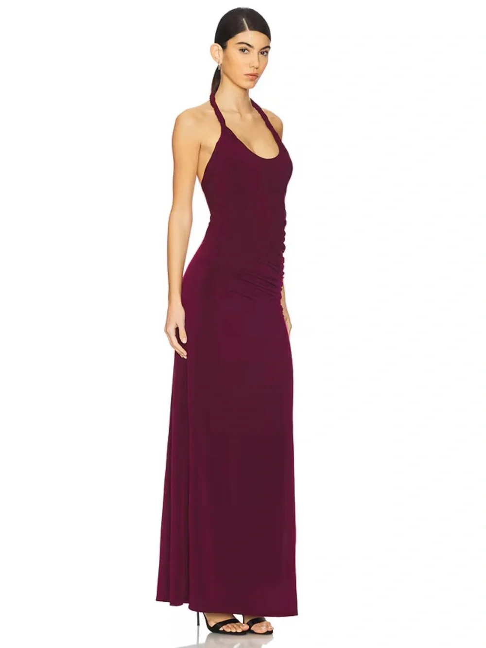SOLD Lovers & Friends x Revolve Payton Gown in Wine Red - Picture 3 of 7